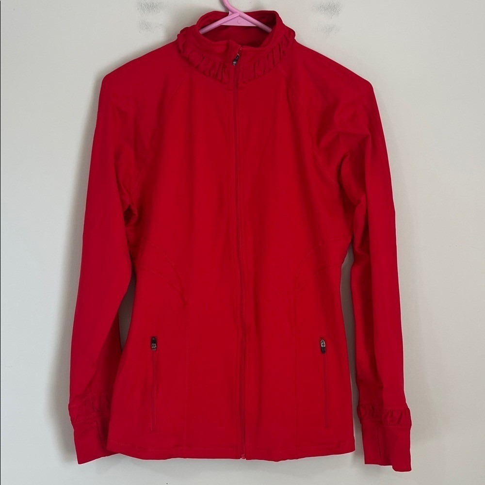 SPANX Women's Athletic Jacket Size‎ Medium Active Workout Contour Full Zip